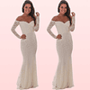 Vestido Corte Sirena todo de Encaje ideal para Matrimonio Tallas Plus Kadrihel Modelo SN102