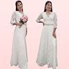 Vestido De Novia Largo Modelo SN71 Ideal Matrimonio Boda Tallas Plus Kadrihel (No Incluye Cinturón)