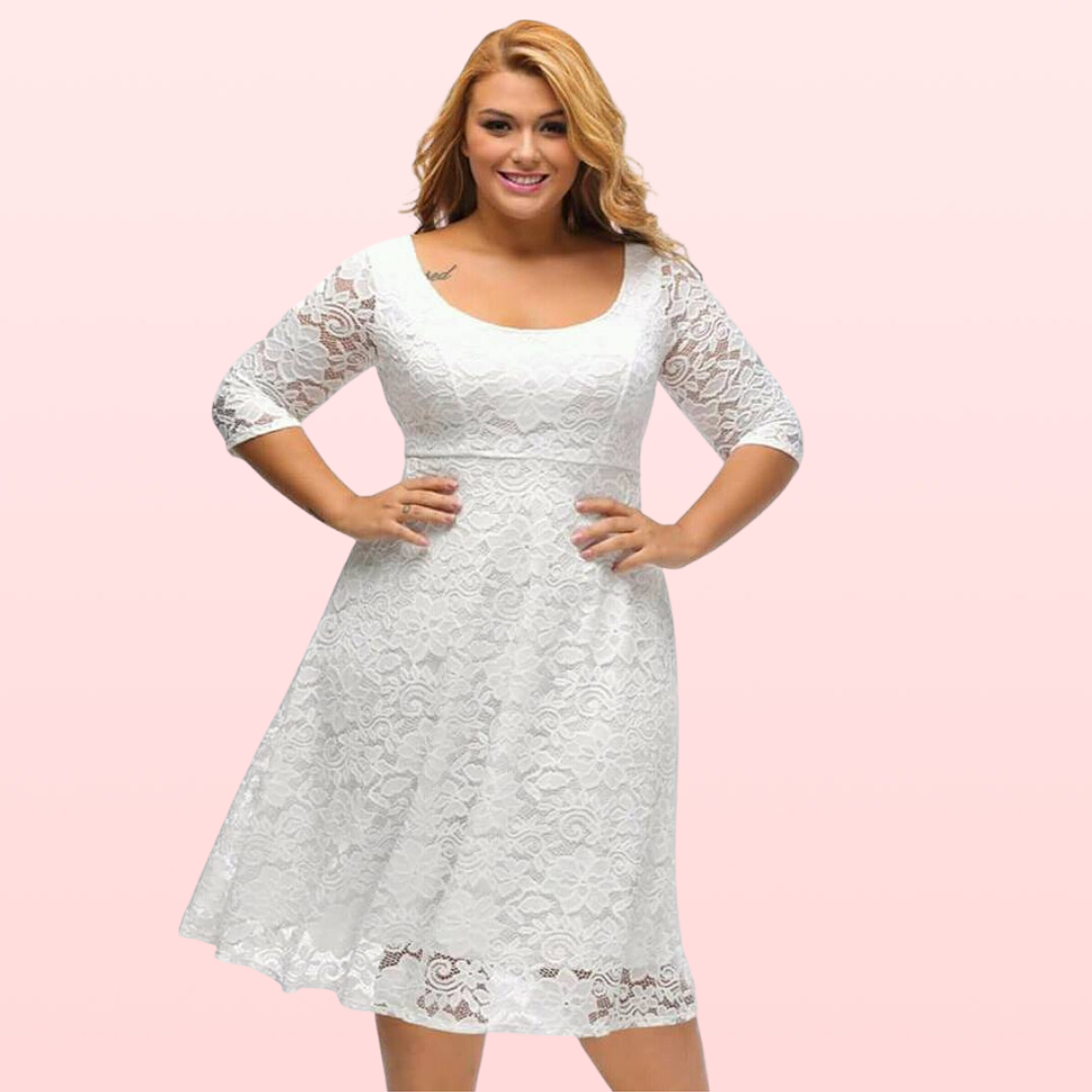 Vestido de Encaje Ideal para Gorditas