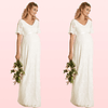 Vestido de Embarazada Largo De Encaje Ideal para Matrimonio Boda Baby Shower. Tallas Plus Kadrihel Modelo E053