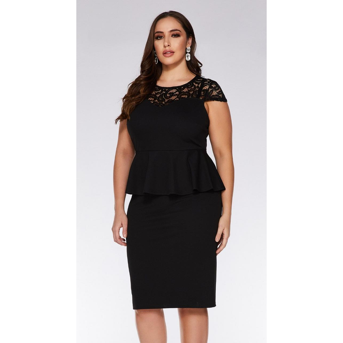 Vestido Semiformal Peplum Corto ideal Para