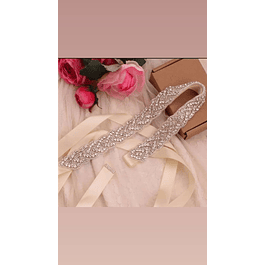 Bellos Cinturones Brillante Ideal Para Boda Matrimonio Gala largo de aplique 43 cm largo de cinto 2 metros Kadrihel