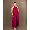 Vestidos Multiforma Largo con Abertura, Damas de honor,Vestido Multiuso, MAGENTA, Kadrihel.