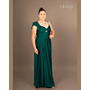 VESTIDO LARGO  IDEAL PARA GALA GRADUACION FIESTA TITULACION. MODELO V102 VERDE