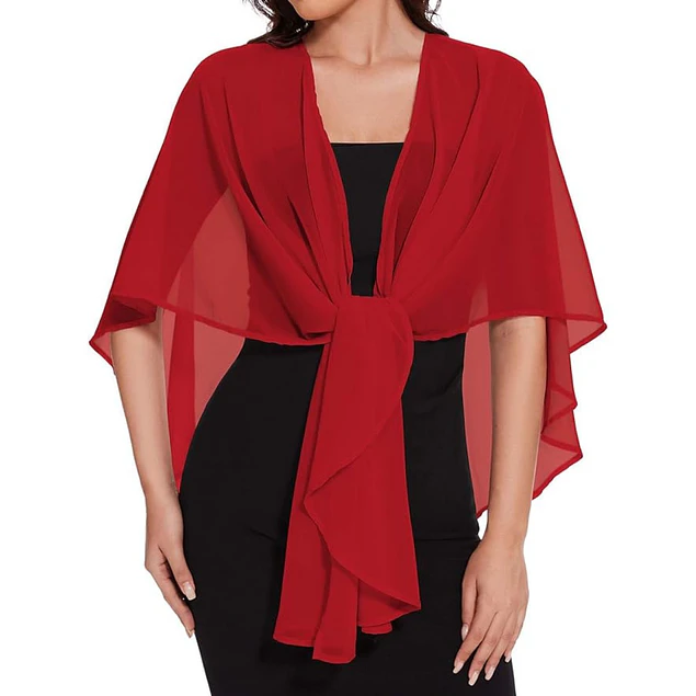 Chal Capa De Gasa Para Vestidos De Fiesta Tapado Ch001 
