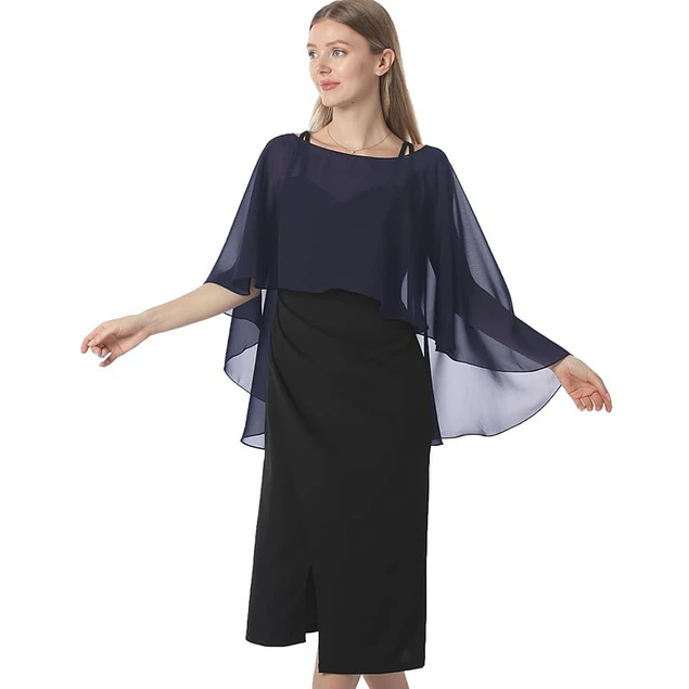 Chal Capa De Gasa Para Vestidos De Fiesta Tapado Ch002