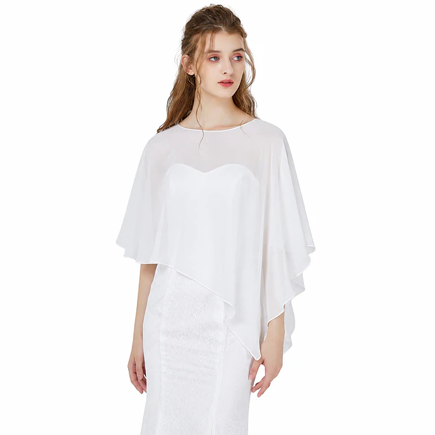 Chal Capa De Gasa Para Vestidos De Fiesta Tapado Ch003