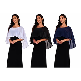 Chal Capa De Gasa Para Vestidos De Fiesta Tapado Ch004