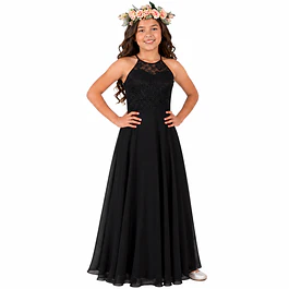 Vestido Largo de Niña Tipo Princesa Ideal Para Fiesta Gala Matrimonio kadrihel Modelo N017