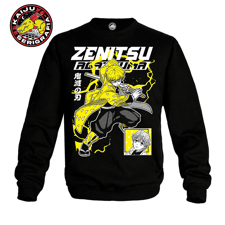 Zenitsu Agatsuma - Demon Slayer: Kimetsu no Yaiba (POLERON POLO) 1