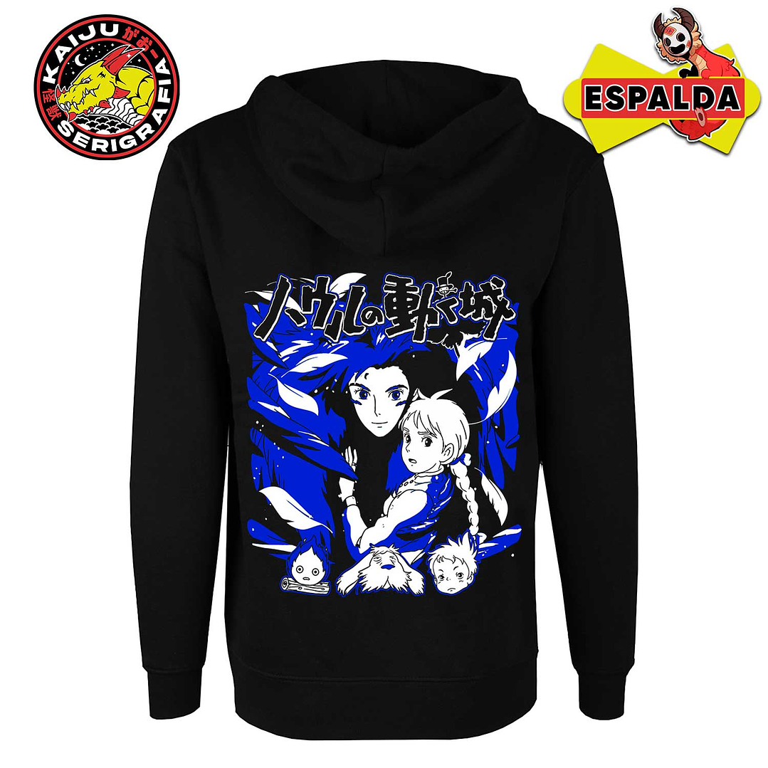 Howl Jenkins Pendragon & Sophie Hatter - El Castillo Ambulante - Studio Ghibli (POLERON CANGURO) 1