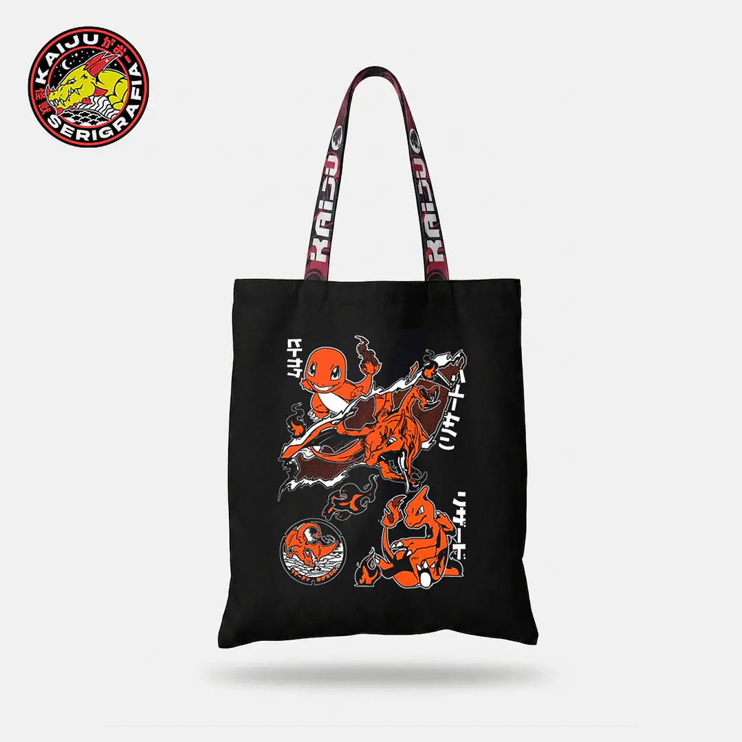 Charmander Charmeleon & Charizard - Pokemon - Totebag 1