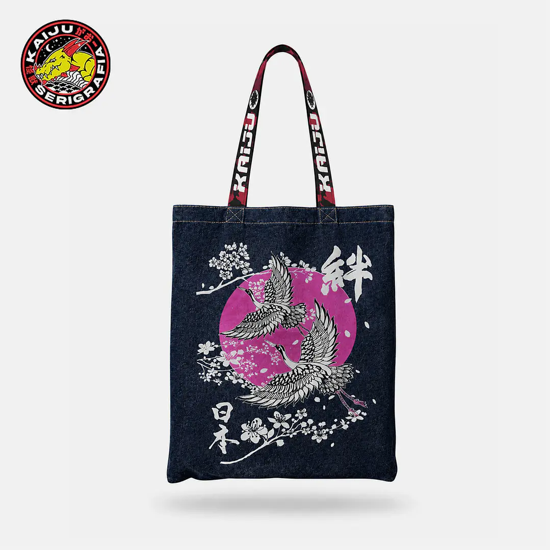 Grulla - Asian Kaiju - Totebag Denim 1