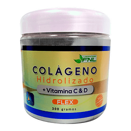 COLÁGENO POLVO + VITAMINA C Y D (300 grs).