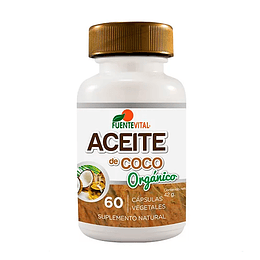 ACEITE DE COCO ORGÁNICO, (60 cáps).