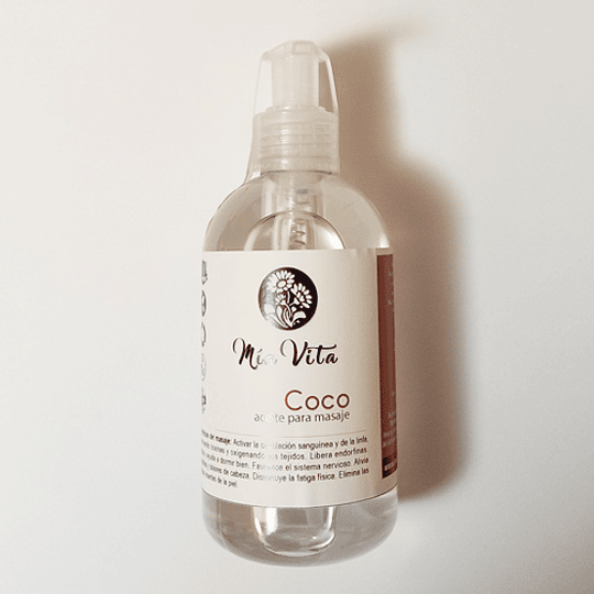 Aceite para Masaje Aroma Coco, 250ml.