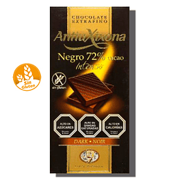 Chocolate 72% cacao, con pepitas de cacao tostado - SIN GLUTEN