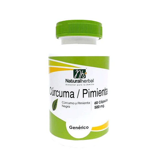 CÚRCUMA + PIMIENTA NEGRA (60 cáps.).