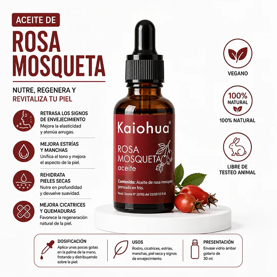 Aceite de Rosa Mosqueta (30 ml).