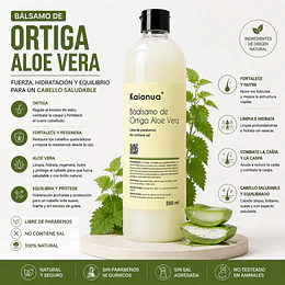 Bálsamo de Ortiga, Aloe Vera (500 ml).