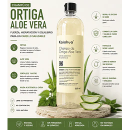 Champú de Ortiga, Aloe vera ( 500 ml).