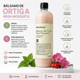 Bálsamo de Ortiga, Rosa Mosqueta (500 ml).