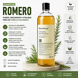Champú de Romero (500 ml).