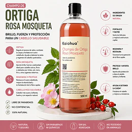 Champú de Ortiga, Rosa Mosqueta (500 ml).