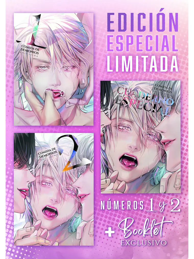 Comida de demonios Edición especial limitada (Volúmen 1 y 2 + cuaderno especial) 1