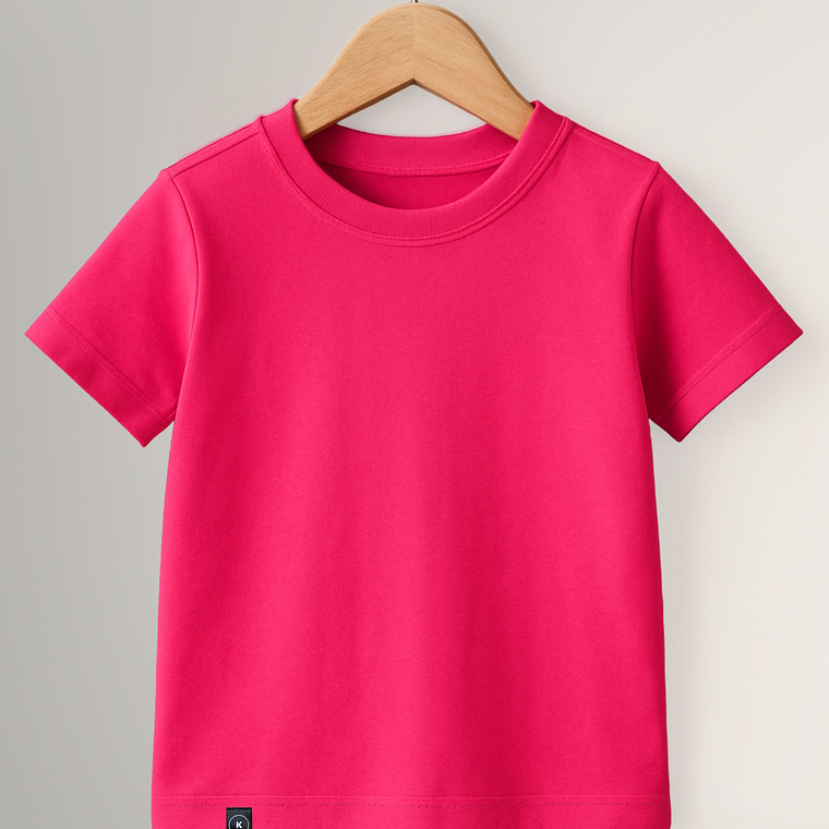 Polera Kids Hot Pink  2