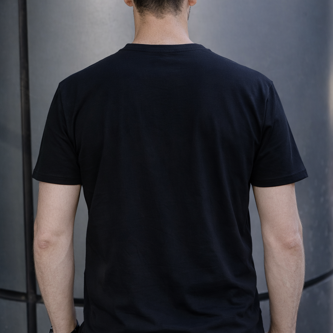 Polera Hombre Negro - V 2