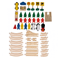 Tren con Riel Armable Juguete de Madera - Miniatura 2