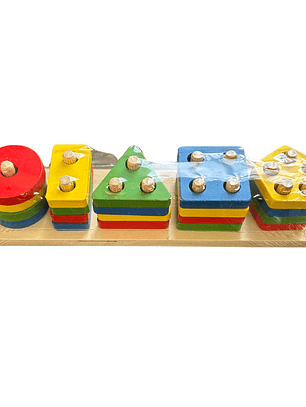 Dificultad 5 Columnas  Encaje Geométrico