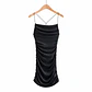 Sexy Backless Mini Dress Sleeveless Pleated Dress Black Fashion Summer Woman Club Tight Bodycon Dresses Sling - thumbnail 7