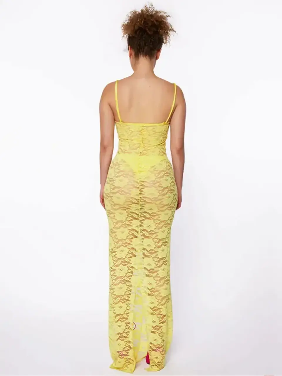 Elegant Lace Sexy See Through Sleeveless Beach Maxi Dress Summer Women 2026 Beachwear Bikini Cover-ups Pool Party Tunic A2627 5
