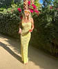 Elegant Lace Sexy See Through Sleeveless Beach Maxi Dress Summer Women 2026 Beachwear Bikini Cover-ups Pool Party Tunic A2627 - thumbnail 12