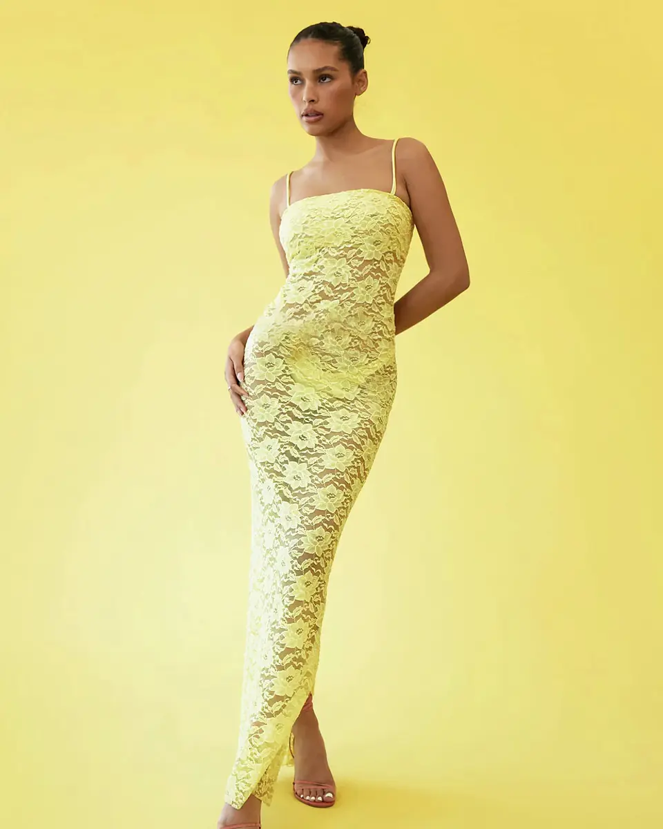 Elegant Lace Sexy See Through Sleeveless Beach Maxi Dress Summer Women 2026 Beachwear Bikini Cover-ups Pool Party Tunic A2627 17