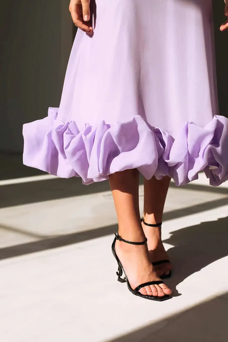 Elegant Ruffle Solid Sling Long Dress Women Strap Waist Party Dresses Fashion Sleeveless Backless Beach Swing skirt A-line tutu 19