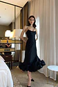 Elegant Ruffle Solid Sling Long Dress Women Strap Waist Party Dresses Fashion Sleeveless Backless Beach Swing skirt A-line tutu - thumbnail 23