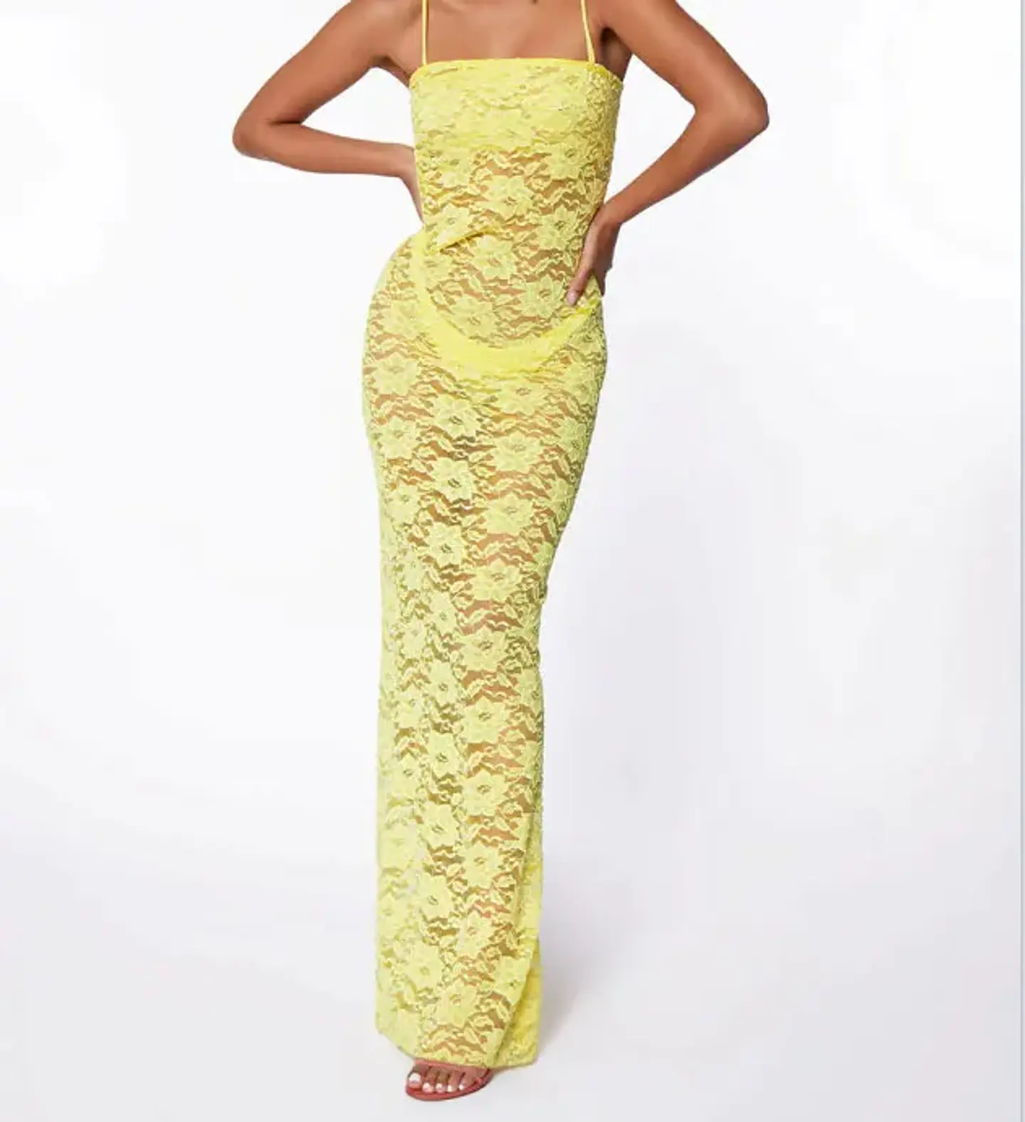 Elegant Lace Sexy See Through Sleeveless Beach Maxi Dress Summer Women 2026 Beachwear Bikini Cover-ups Pool Party Tunic A2627 20