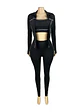 Weird Puss Casual 3 Piece Set Women Tracksuit Elastic Vest+Zip Jacket+Leggings Matching Street Sporty Fitness Street Shapewear - thumbnail 6