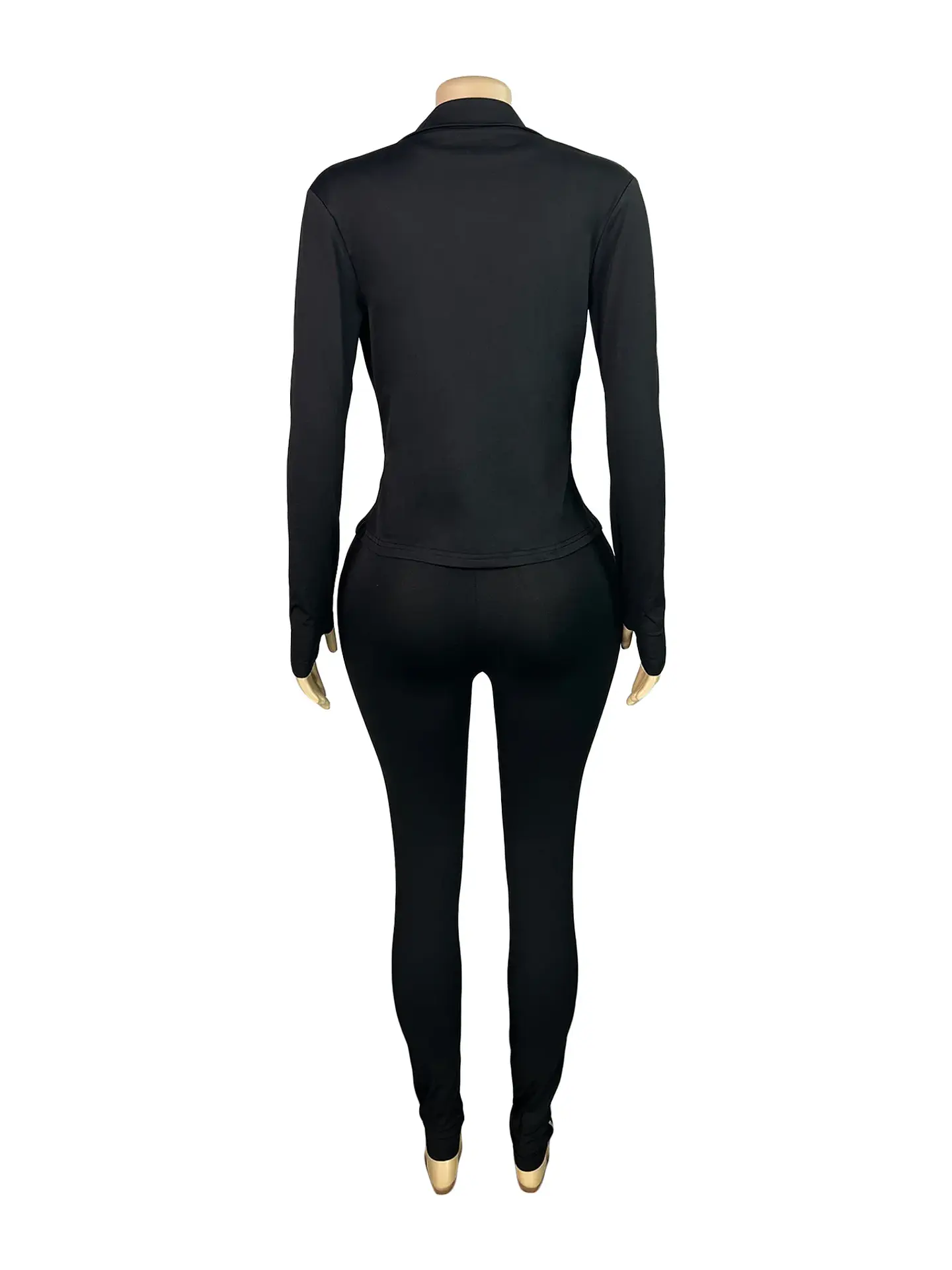 Weird Puss Casual 3 Piece Set Women Tracksuit Elastic Vest+Zip Jacket+Leggings Matching Street Sporty Fitness Street Shapewear 13