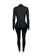 Weird Puss Casual 3 Piece Set Women Tracksuit Elastic Vest+Zip Jacket+Leggings Matching Street Sporty Fitness Street Shapewear - thumbnail 13