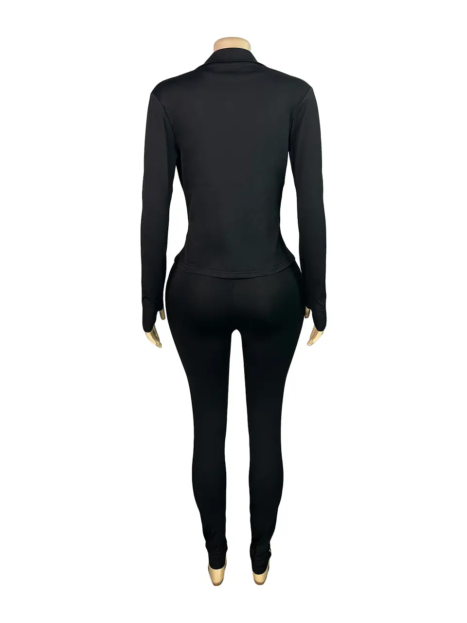 Weird Puss Casual 3 Piece Set Women Tracksuit Elastic Vest+Zip Jacket+Leggings Matching Street Sporty Fitness Street Shapewear 13