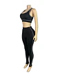 Weird Puss Casual 3 Piece Set Women Tracksuit Elastic Vest+Zip Jacket+Leggings Matching Street Sporty Fitness Street Shapewear - thumbnail 14