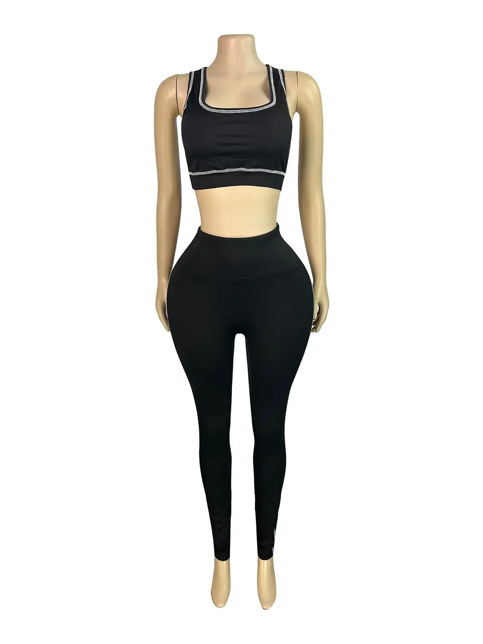 Weird Puss Casual 3 Piece Set Women Tracksuit Elastic Vest+Zip Jacket+Leggings Matching Street Sporty Fitness Street Shapewear 15