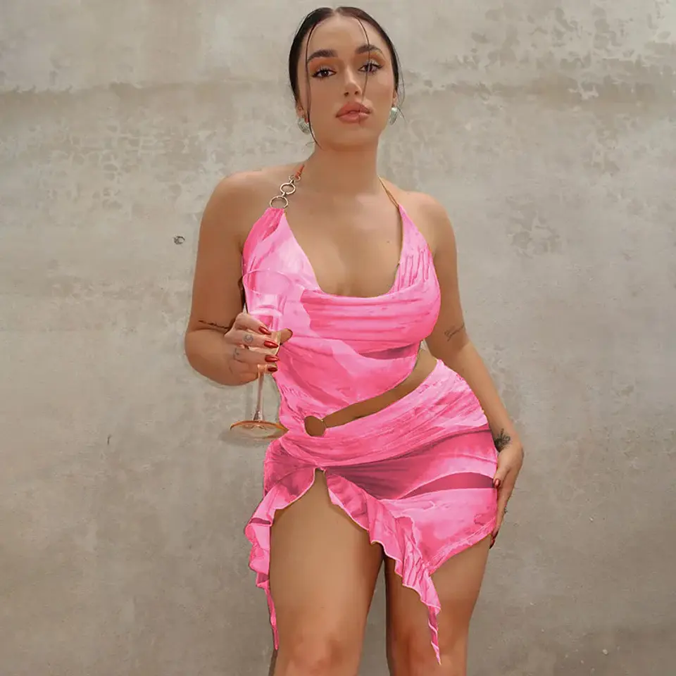 2026 New Women's Backless Summer Dress Vocation Sexy Printing Mini Club Dresses Bodycon Party Dresses Women 9