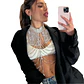 Fashion New Tassel Shoulder Chain Chest Necklace European and American Bridal Wedding Body Accessories - thumbnail 2
