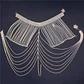 Fashion New Tassel Shoulder Chain Chest Necklace European and American Bridal Wedding Body Accessories - thumbnail 4