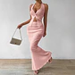 Tuularose White Long Skirt Two Piece Summer Sexy Twist Lace-up Vest Top Tight Long Skirt Set Elegant 2025 Female Long Dress Sets - thumbnail 8